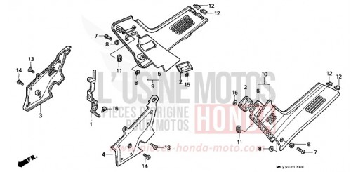 SIDE COVER CBR1000FN de 1992